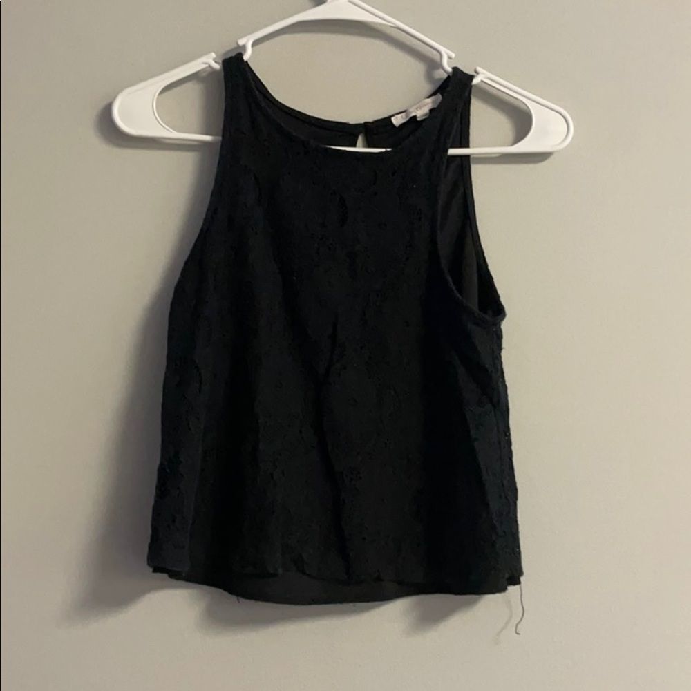Love blossom size medium black lace tank
